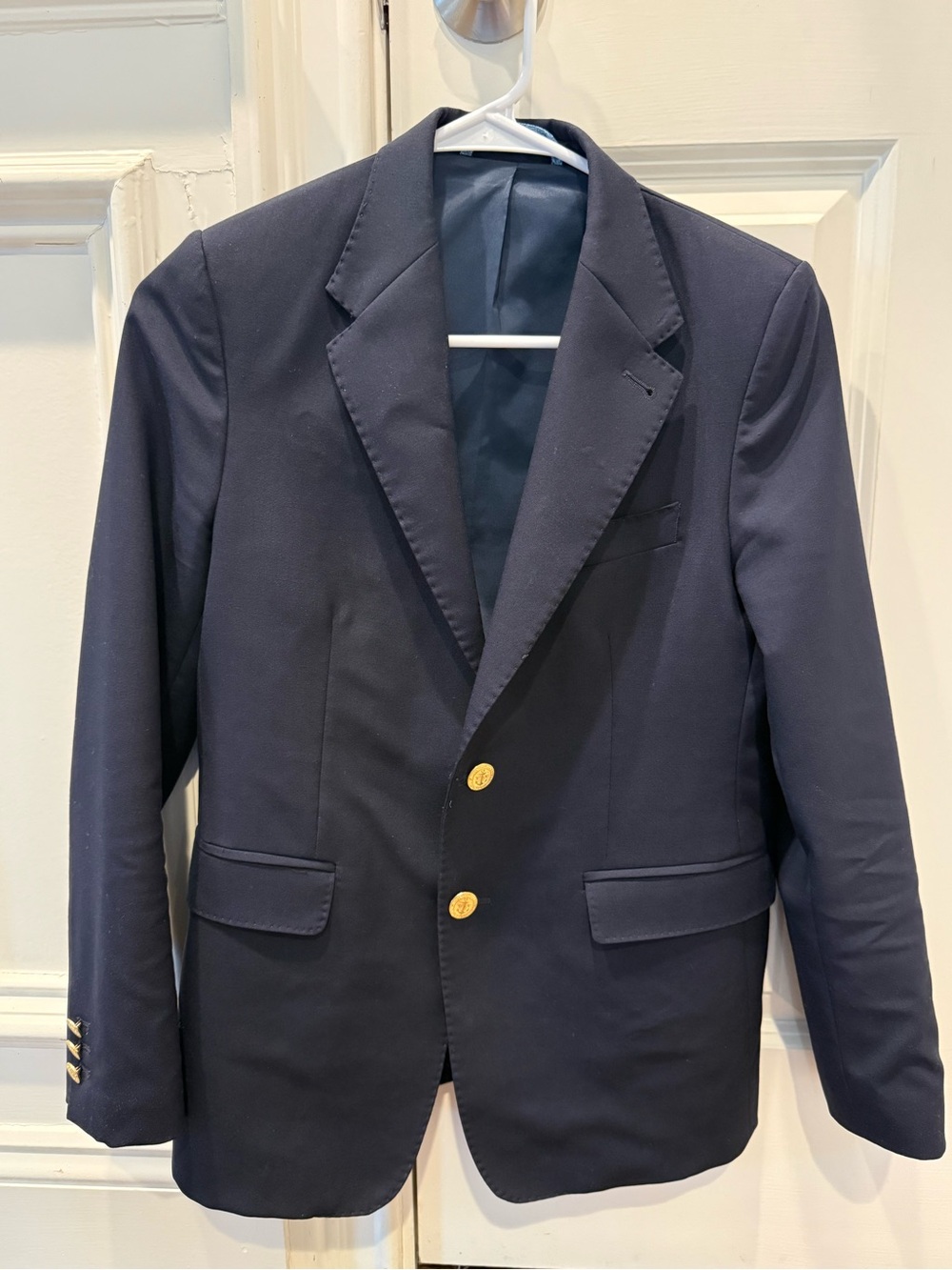 Vineyard Vines Navy Blazer size 14 with Gold Buttons